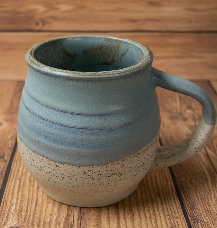 Light Blue/Beige Matte Mug