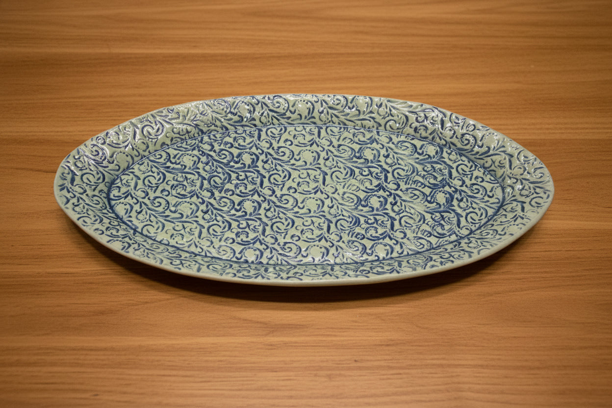 Green and Blue Platter