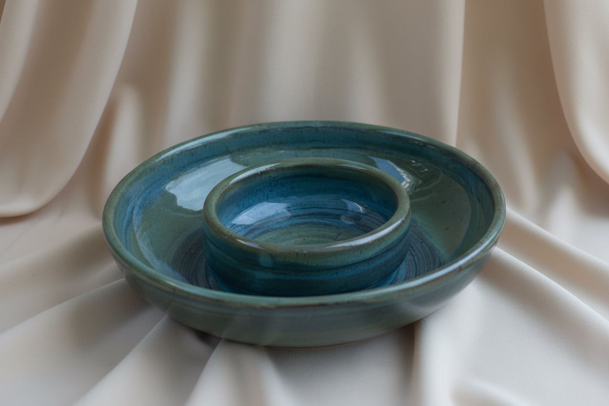 Pistachio Bowl/Personal Chip and Dip Bowl